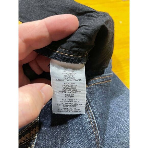 Natural Reflections Jeans Womens 8 Petite Straight Leg Mid Rise Denim Classic - Picture 5 of 9